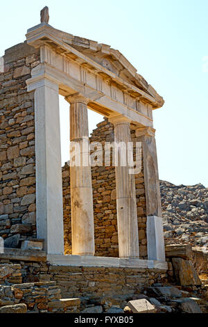 L'archéologie en Grèce et l'ancien site Banque D'Images