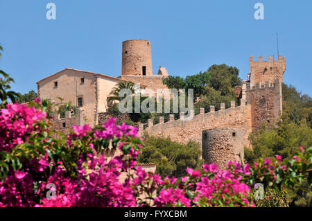 Forteresse Capdepera, Mallorca, Espagne Banque D'Images