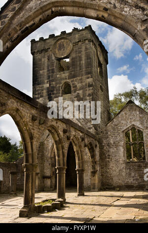 Royaume-uni, Angleterre, dans le Yorkshire, Heptonstall Calderdale, à l'intérieur des ruines du 13e siècle, St Thomas a'Becket Église Banque D'Images