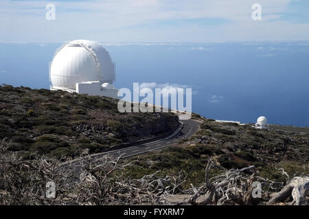 Télescope William Herschel, La Palma Banque D'Images