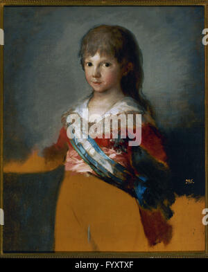 Don Francisco de Paula de l'Espagne (1794-1865). Infante d'Espagne. Portrait de l'infant Don Francisco de Paula de Francisco de Goya y Lucientes (1746-1828), 1800. Musée du Prado. Madrid. L'Espagne. Banque D'Images