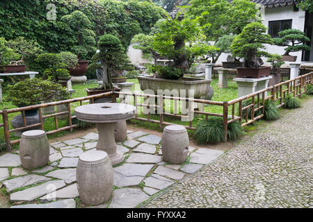 Jardin classique dans la région de Suzhou, Chine Banque D'Images