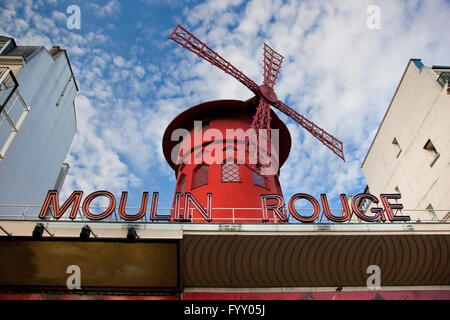 Moulin Rouge. Paris, France. Banque D'Images