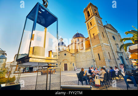 Église de Nuestra Señora del Consuelo. Altea. Alicante. Communauté de Valence. L'Espagne. Banque D'Images