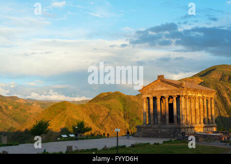 L'Eurasie, région du Caucase, l'Arménie, la province de Kotayk, Garni, Temple de Garni, Site du patrimoine mondial de l'UNESCO Banque D'Images
