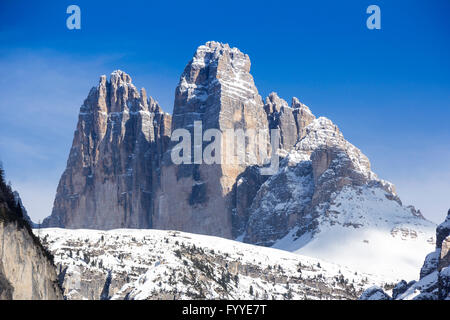 Tre Cime di Lavaredo, Dolomites, Italie Banque D'Images