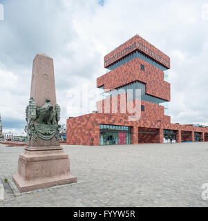 Belgique, Anvers, Museum aan de Stroom - MAS Banque D'Images