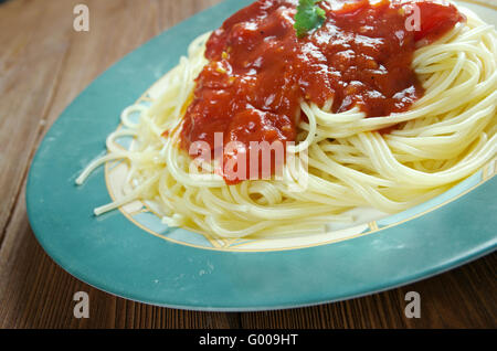 Pasta al pomodoro Banque D'Images