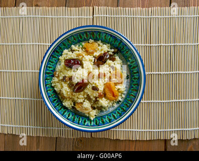 La Mauritanie couscous plat Banque D'Images