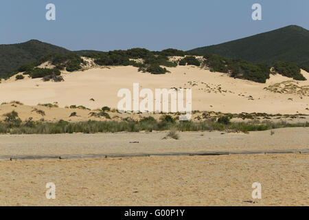 Piscinas plage en Sardaigne Banque D'Images