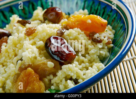 La Mauritanie couscous plat Banque D'Images