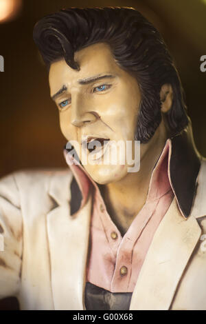 Statue d'Elvis, cadeaux, Hollywood Boulevard, Hollywood, Californie, USA Banque D'Images