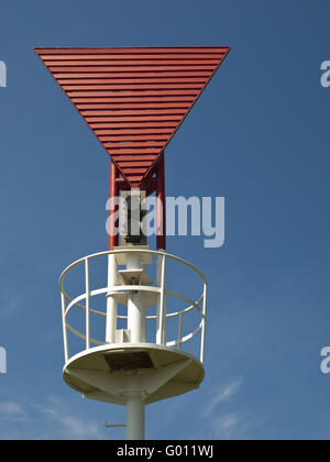 Bouée repère au South Beach de Heligoland, Germ Banque D'Images