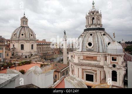 Rome, 27 avril 2016. Vue sur la Piazza Venezia et la photo de la colonne Trajane Zucchi Insidefoto Samantha Banque D'Images