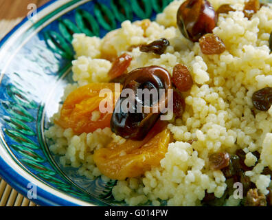 La Mauritanie couscous plat Banque D'Images