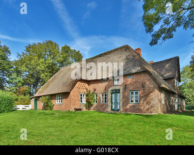 Maison de chaume historique, Allemagne Banque D'Images