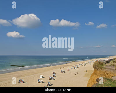 Sur le côté lumineux de Sylt, Allemagne Banque D'Images