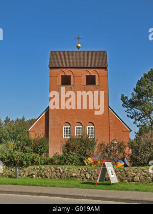 Chapelle frisonne en Wenningstedt, Allemagne Banque D'Images