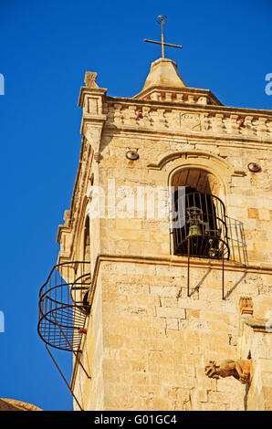 Menorca : Détails de la Basilique Cathédrale de Ciutadella, l'église de Saint Mary, construite en 1287 sur l'emplacement d'une ancienne mosquée Banque D'Images