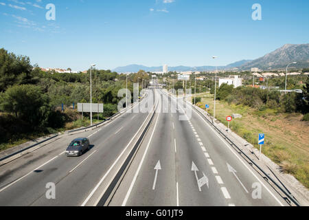 A7 (N340). Marbella, Málaga, Espagne Banque D'Images