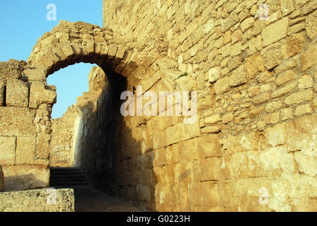 Ruines d'une ancienne Caesaria Banque D'Images