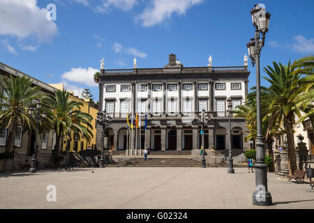Hôtel de ville (Casas Consistoriales) dans la région de Plaza Santa Ana, vieille ville de Las Palmas de Gran Canaria, Îles Canaries, Espagne Banque D'Images