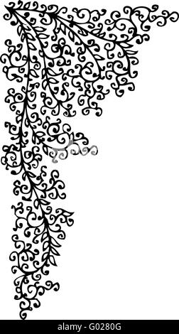 Motif Baroque vignette LVII Banque D'Images