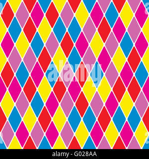 Parti-Harlequin motif transparent de couleur 3.7 Banque D'Images