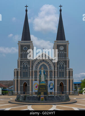 La Cathédrale de l'Immaculée Conception est la plus grande église en Thaïlande Banque D'Images