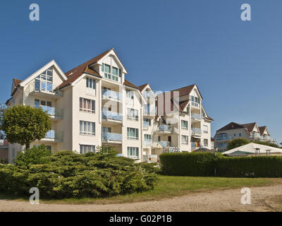 Logements à plage édifices Laboe, Allemagne Banque D'Images