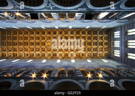 Plafond à caissons, cathédrale de Pise, Toscane, Italie Banque D'Images