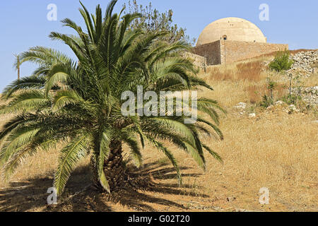 La Grèce la Crète Rethymnon Fortezza mosquée de Sulton Ibrahim Banque D'Images