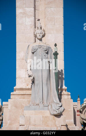 Commémoration de la première constitution espagnole, promulgué en Cadix. 19 mars, 1812 Banque D'Images