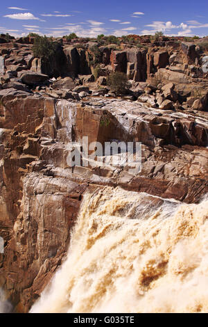 Oranje River au Parc National d'Augrabies Falls Banque D'Images