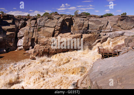 Oranje River au Parc National d'Augrabies Falls Banque D'Images