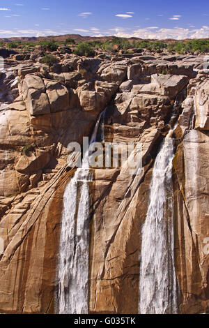 Oranje River au Parc National d'Augrabies Falls, Banque D'Images