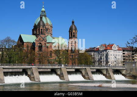 St Luke's Church à Munich Banque D'Images