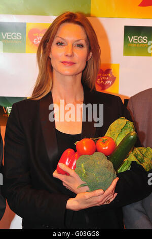 L'actrice allemande Esther Schweins pour une alimentation saine Banque D'Images