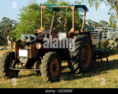 Le tracteur utilisé dans l'agriculture en Australie Banque D'Images