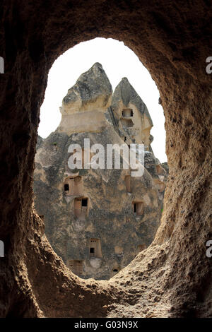 Formations géologiques uniques, Cappadoce, Turquie Banque D'Images