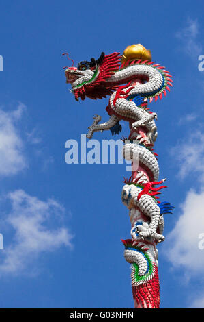 Enroulement autour du pôle Dragon Banque D'Images