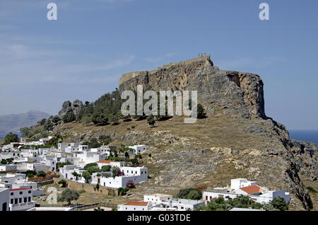 Lindos, Rhodes Banque D'Images