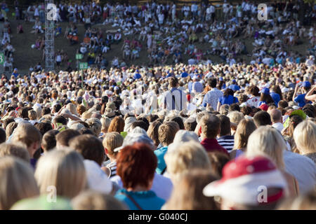 Grande foule de personnes Banque D'Images