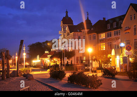 Hôtel Maison à la mer, promenade, o, Neubukow, district Rostock, Mecklenburg-Vorpommern, Allemagne / Kühlungsborn, Haus am Meer Banque D'Images