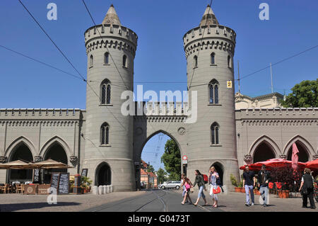 Porte de Nauen, porte de ville, Friedrich-Ebert-Strasse, Potsdam, Brandebourg, Allemagne / Nauener Tor Banque D'Images