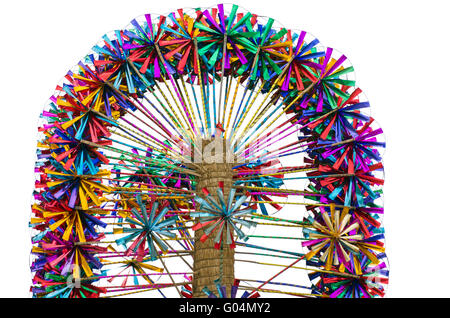 De nombreux moulins à vent jouets multicolores sur la vente au marché, Inde Banque D'Images