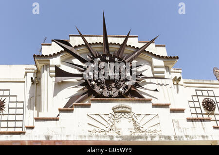 Antibes, cadran solaire, Côte d'Azur, dans le sud de la France Banque D'Images