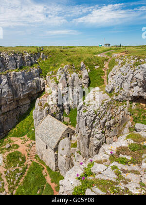 Chapelle St Govans - Pembrokeshire Banque D'Images