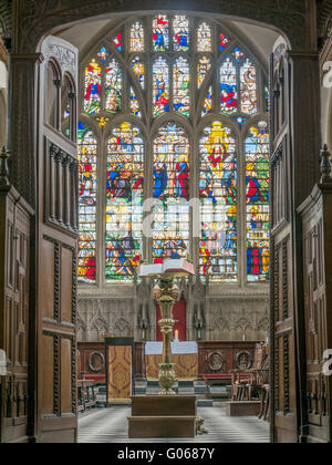 Chapelle à Wadham College, Université d'Oxford, fondée en 1610 par Dorothy Wadham avec de l'argent laissé par son mari. Banque D'Images