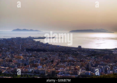 Îles Égades, Trapani, Sicile, Italie Banque D'Images